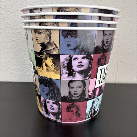 Taylor Swift Eras Tour Concert Theaters Popcorn Bucket Lot Of 4 Swifties - Picture 2 of 7